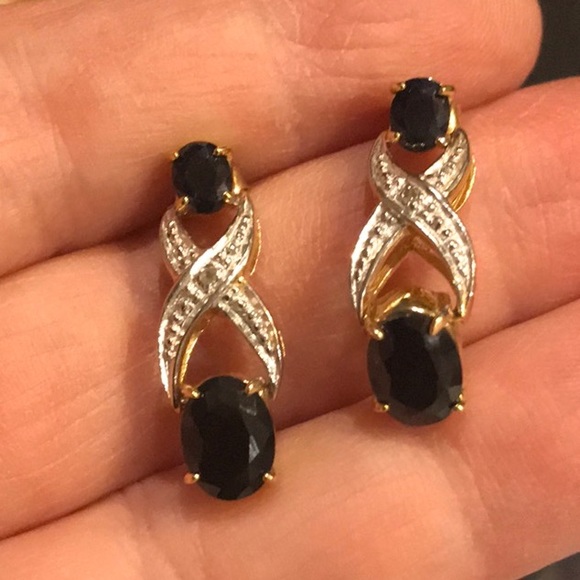 Beautiful Sapphire 3.0 CTW Designer Earrings - Picture 11 of 11